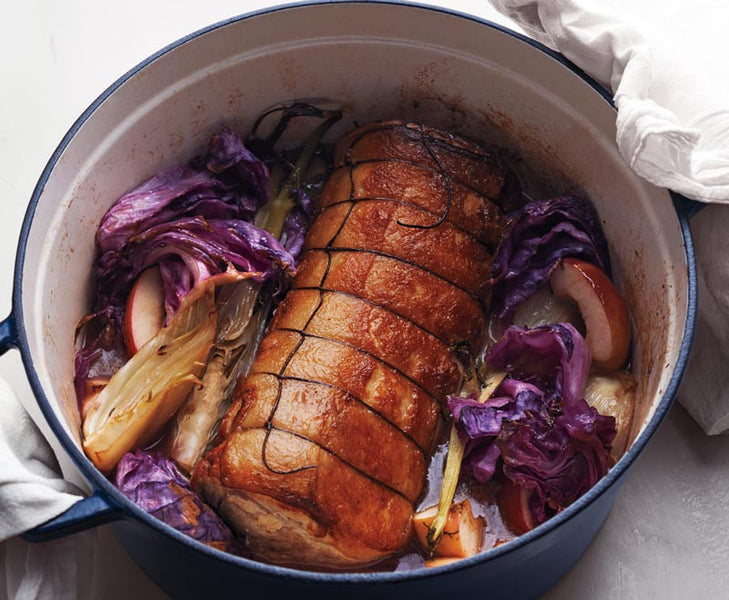 Recipe: Braised Pork with Cabbage & Apples